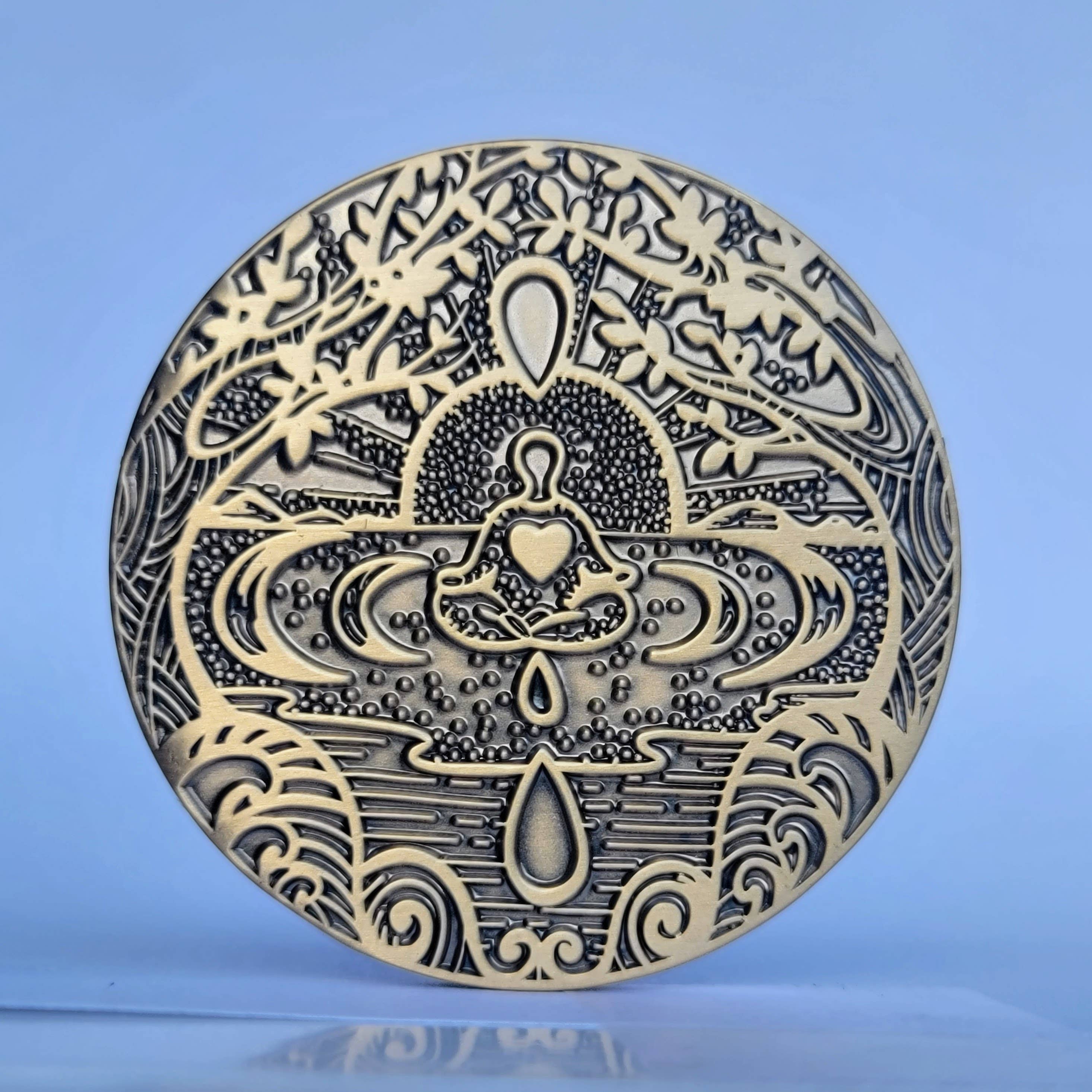 Mantra Medallions - Wholesale Keepsake Coin/Token - I am Safe Mantra Medallion - Meditation, Mindfulness Tool1