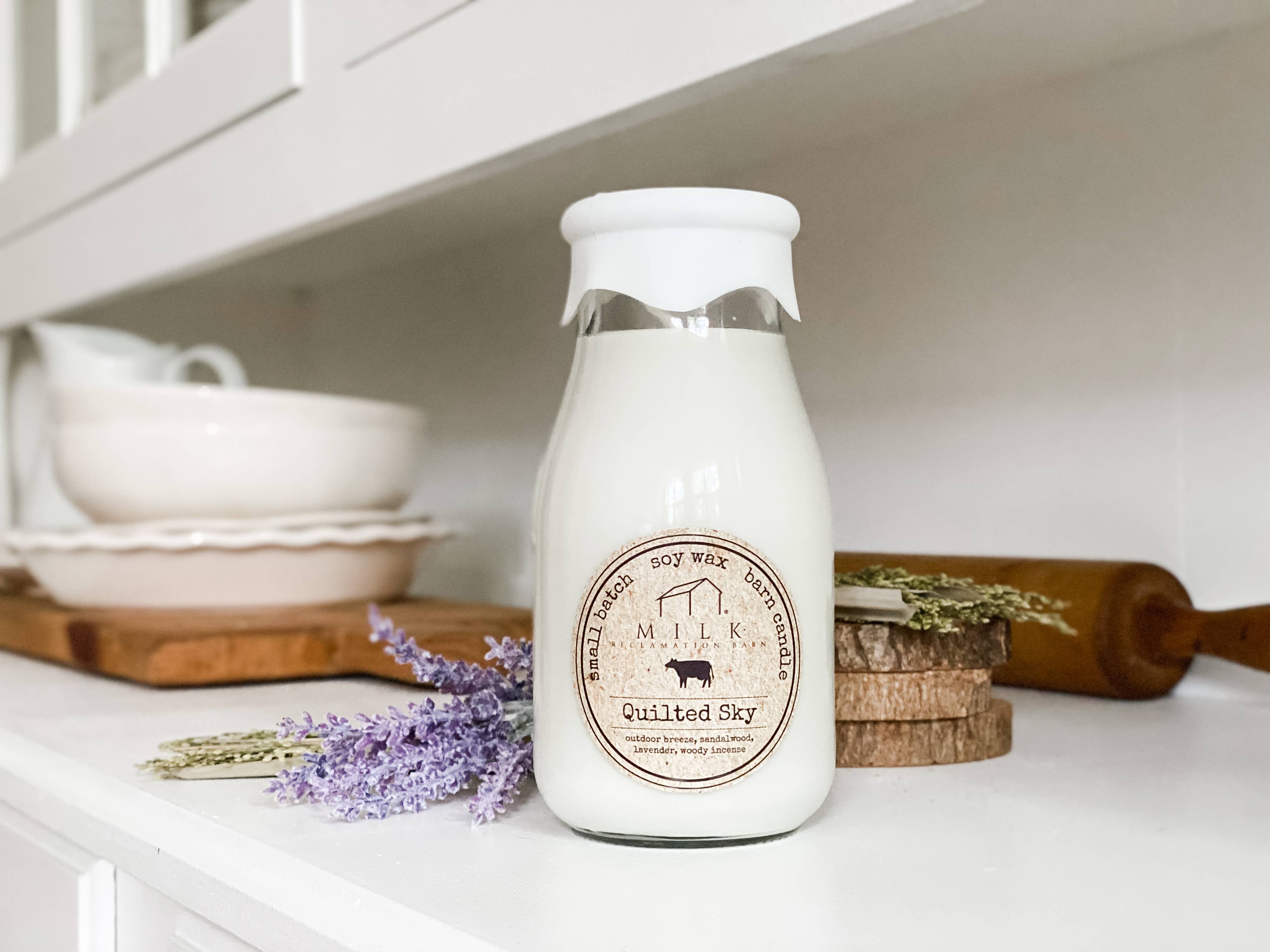 Milk Reclamation Barn - Wholesale Jar/Filled Candle - Milk Bottle Candle 13 oz27