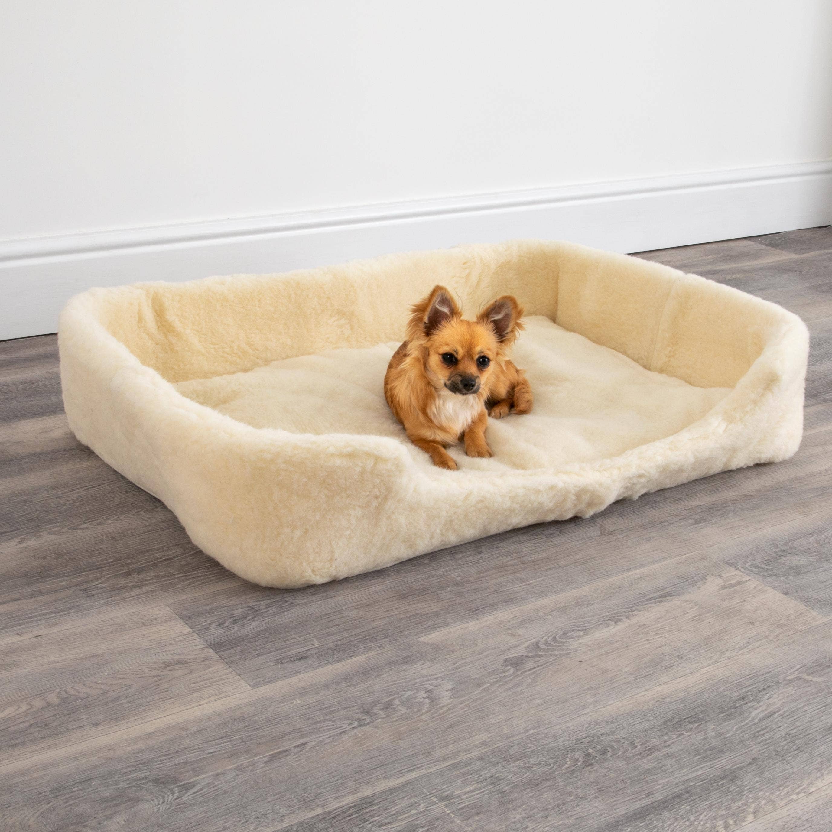 Native Natural – wholesale Pet bed – Dog – Merino Wool Pet Bed - Natural (white)6