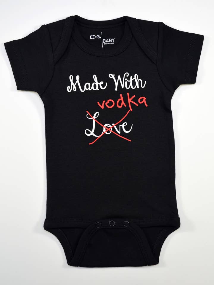 Made With Vodka Bodysuit for wholesale by Ed G Baby