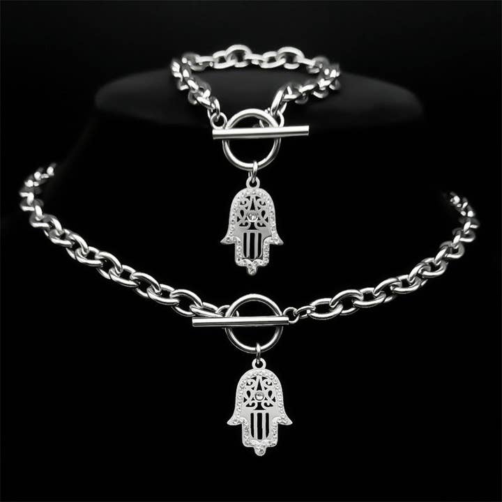 Collana con ciondolo Hamsa per la vendita all'ingrosso da parte di Koch La Ni Jewelry