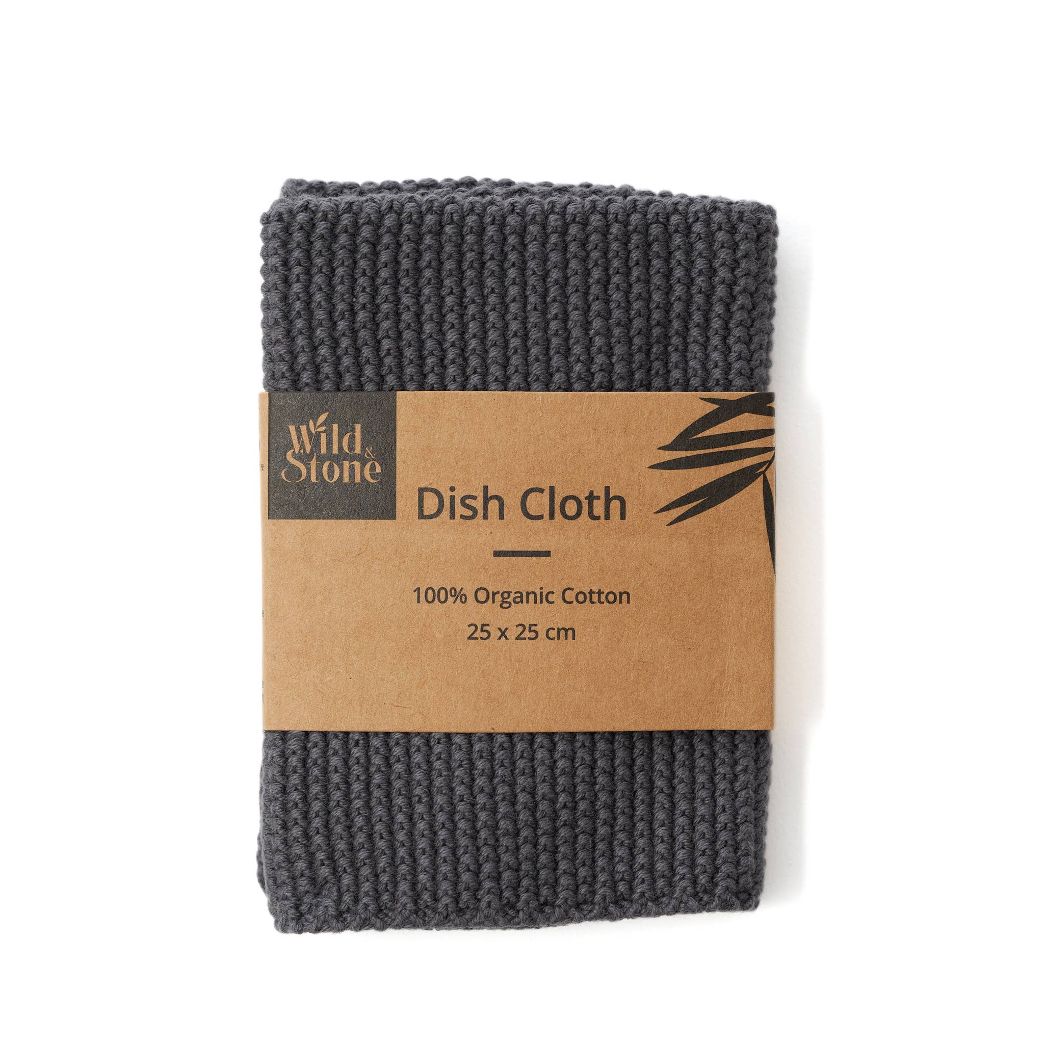 Wild and Stone – wholesale Dishcloth – Dish Cloths - 100% Organic Cotton - Slate Grey1
