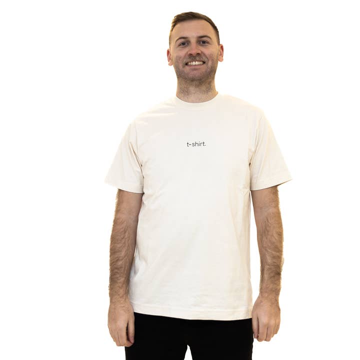 simple. t-shirt. natural-raw. for wholesale by simple. panda