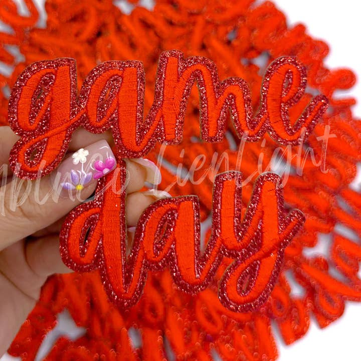 ABLNco - Wholesale Patch - red sticker adhesive game day clear stadium bag patch0