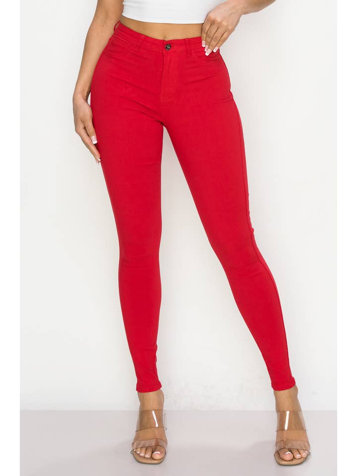 Denim Zone U.S.A. - Wholesale Jeans - Women's - HIGH WAISTED SUPER-STRETCH WOMEN'S SKINNY COLORED JEANS5