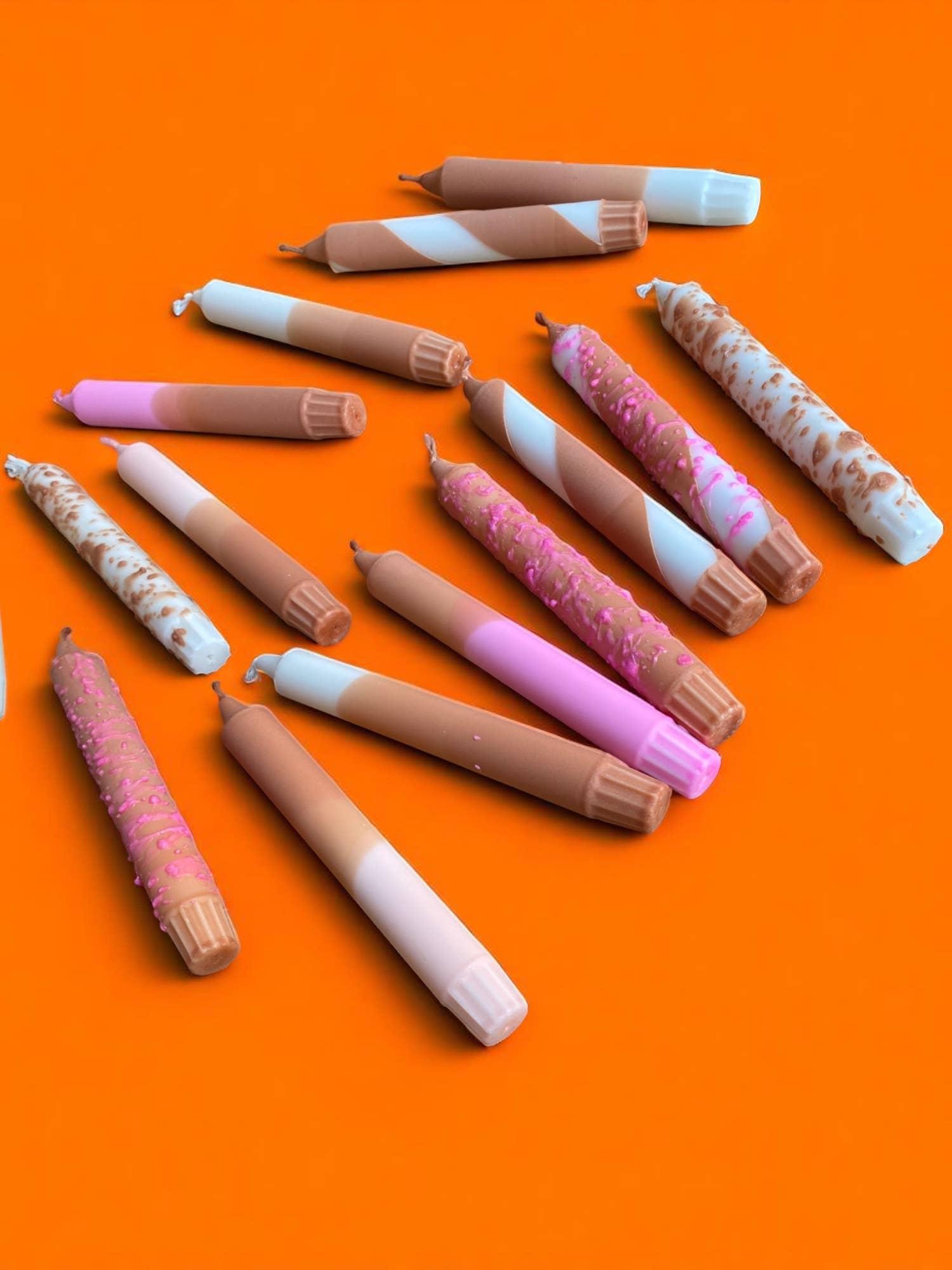 Kupkup HB. - Fi Design Studio Co. - Wholesale Pillar Candle - Joyful Glow | Chocolate Cake Tapper Candle | 2.3x20 cm 18