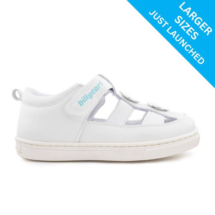 LAYLA white toddler girls sandals for wholesale by Billycart Kids