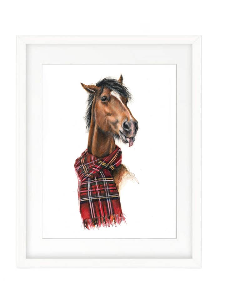 The Hay City Stroller (Art Print) for wholesale by Art by Lana Mathieson