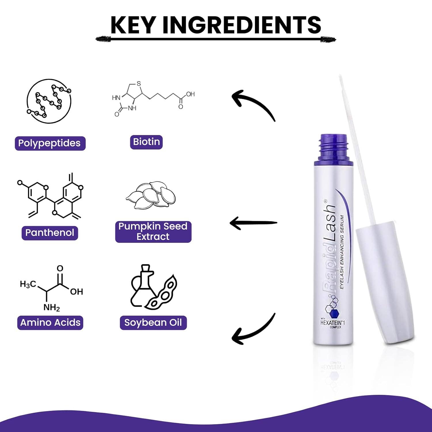 MEHIAZ - Wholesale Eyelash/Brow Serum - RapidLash Eyelash Enhancing Serum—3mL2