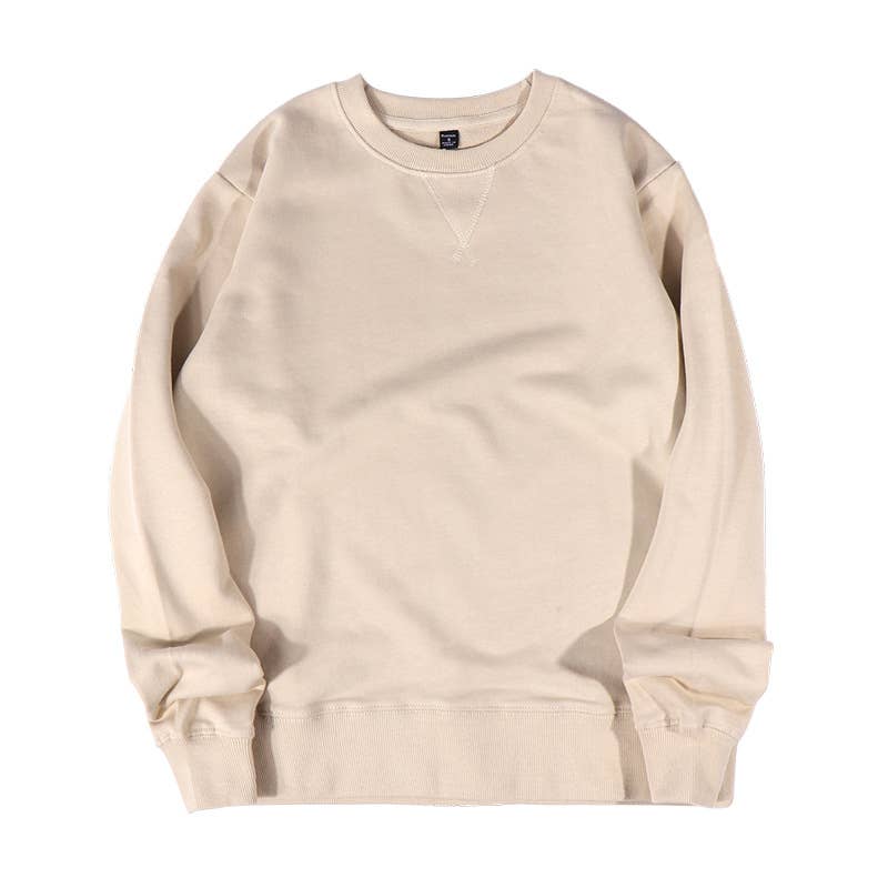 Rosa Clothing - Wholesale Sweatshirt - Women's - Athleisure loose fit plain cotton crewneck Sweatshirt2