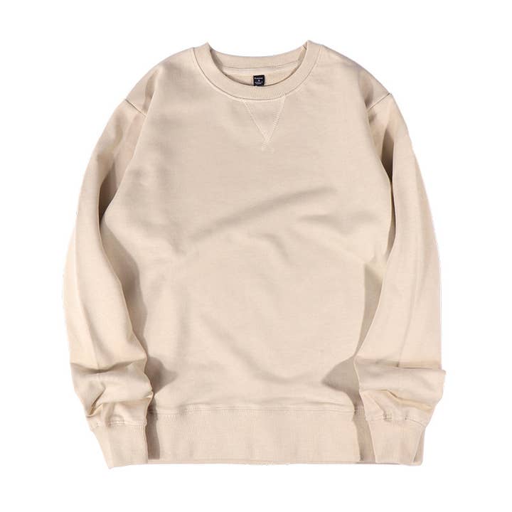 Rosa Clothing - Wholesale Sweatshirt - Women's - Athleisure loose fit plain cotton crewneck Sweatshirt2