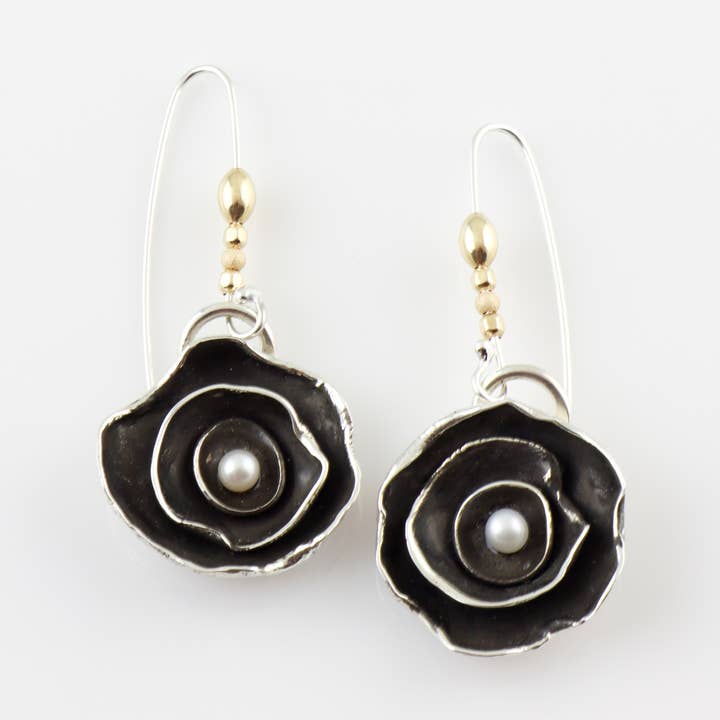 Anemone Drop Earrings on Long Wire for wholesale by Set Adrift Designs