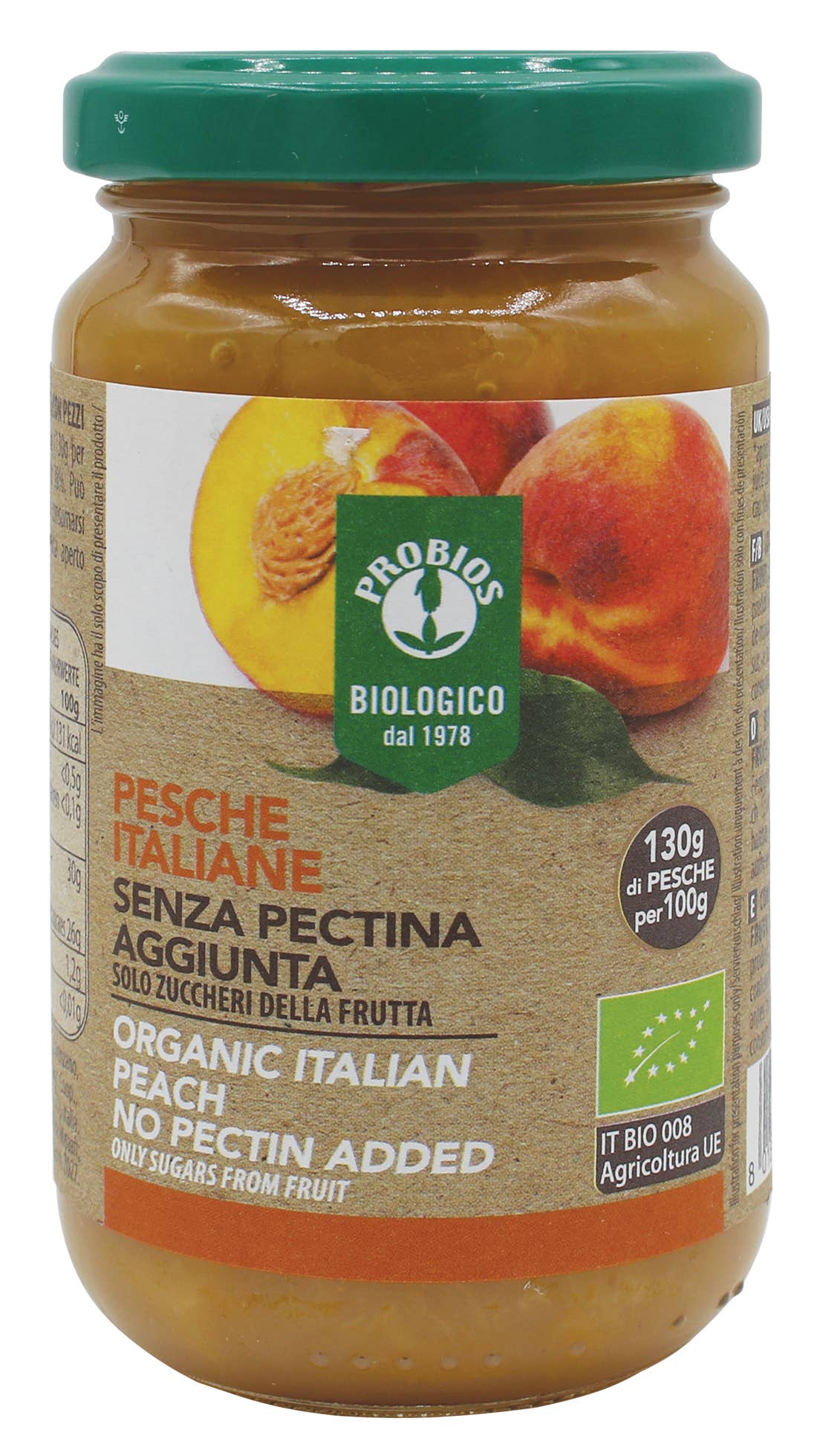 Probios - Wholesale Jam/Jelly - Organic peach compote without pectin0