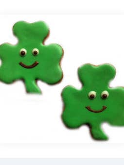 St. Patrick's Day Shamrock Dog Treats for wholesale by Pawsitively Homemade