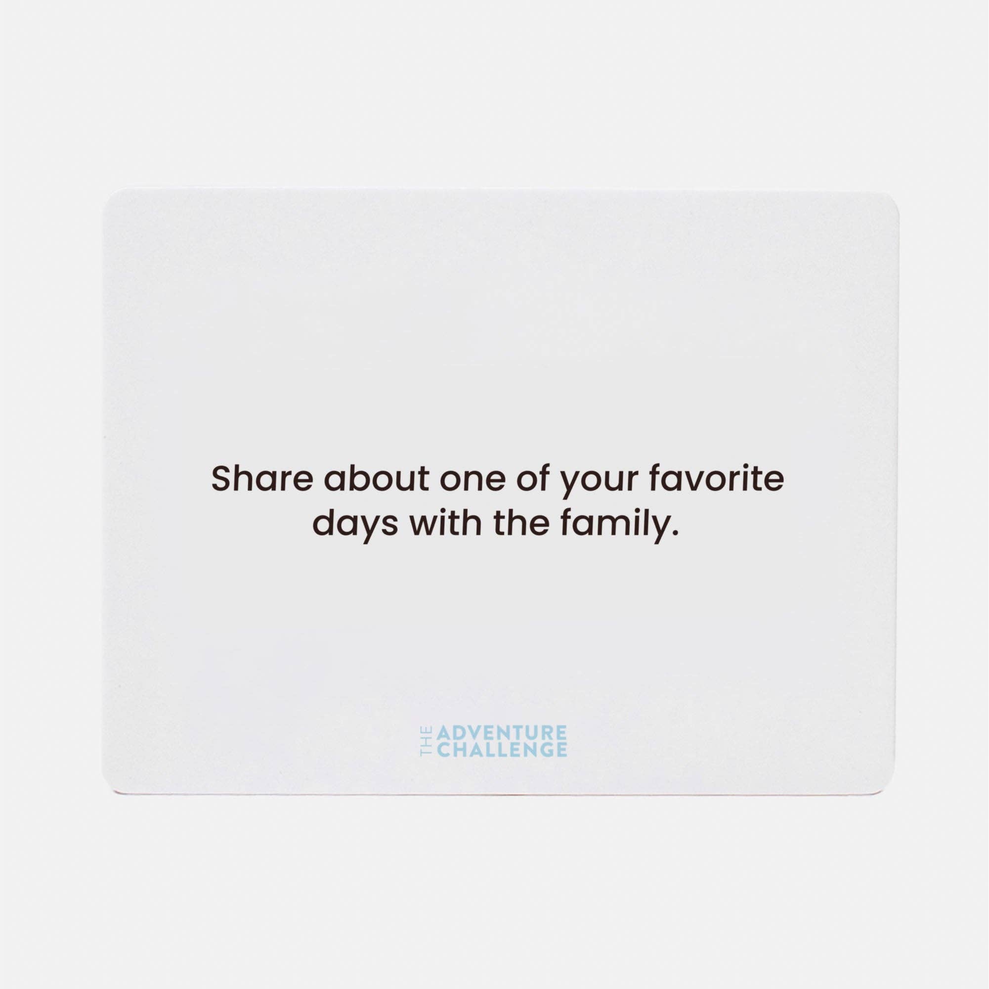 The Adventure Challenge - Wholesale Card Game - The Adventure Challenge Connection Questions for Families5