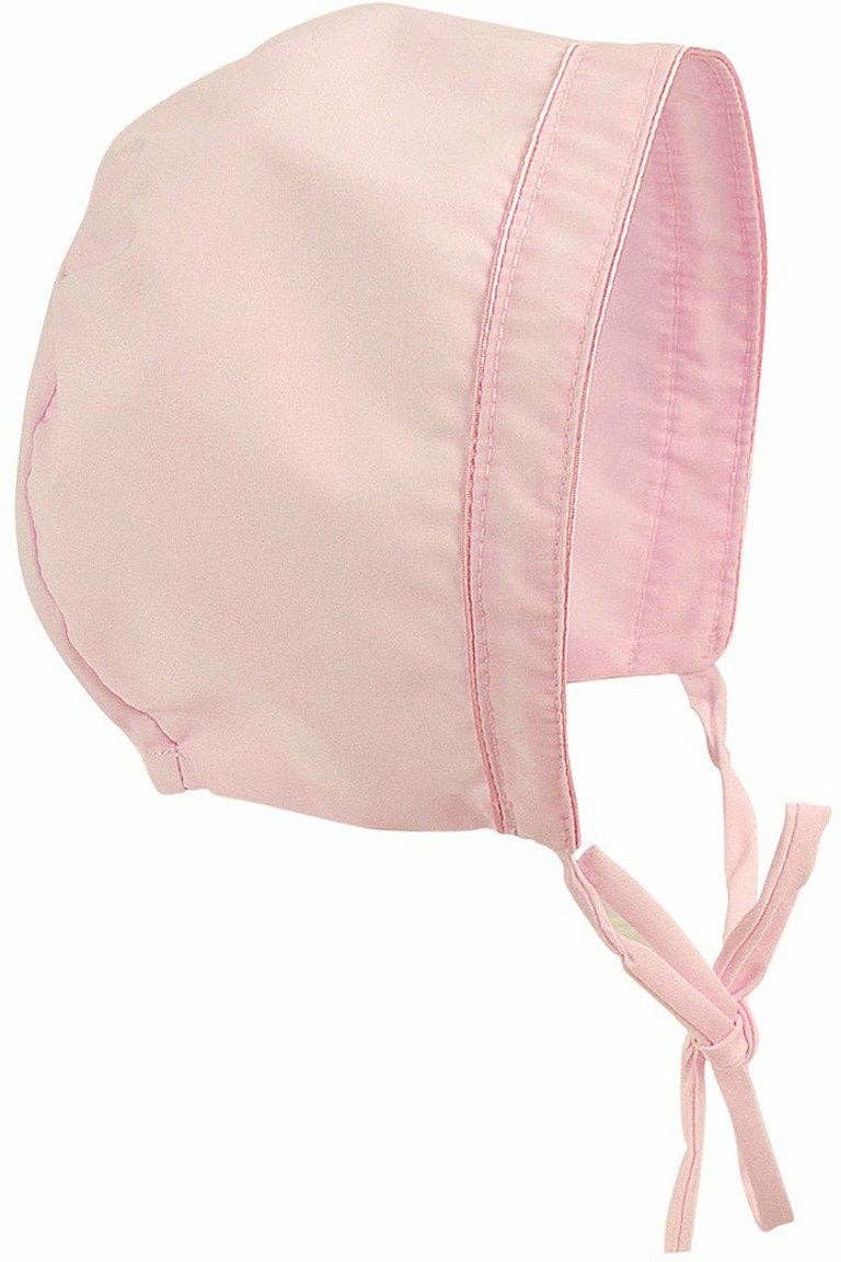 Julius Berger & Carriage Boutique – Engroshandel Kjolesæt – til baby – Baby Pigers Dåb Perle Cross Kjole Bonnet Pink3