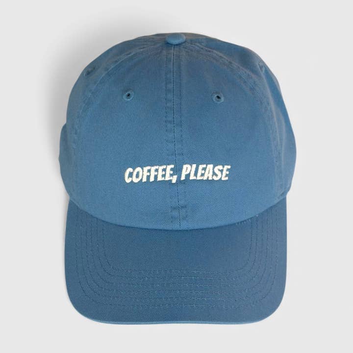 Coffee Please Embroidered Dad Hat for wholesale by Studio Notion