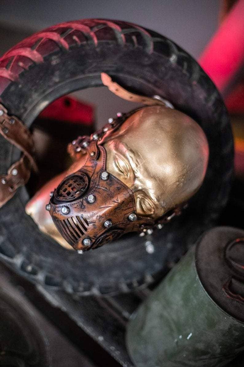 Outcast Props - Wholesale Costume - Unisex - Post Apocalyptic Leather Mask6