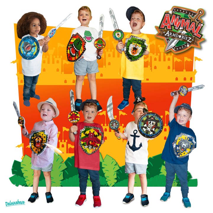 Deluxebase - Wholesale Toy Set - Kids - Animal Armouriez Foam Sword & Shield Playset - Dragon2