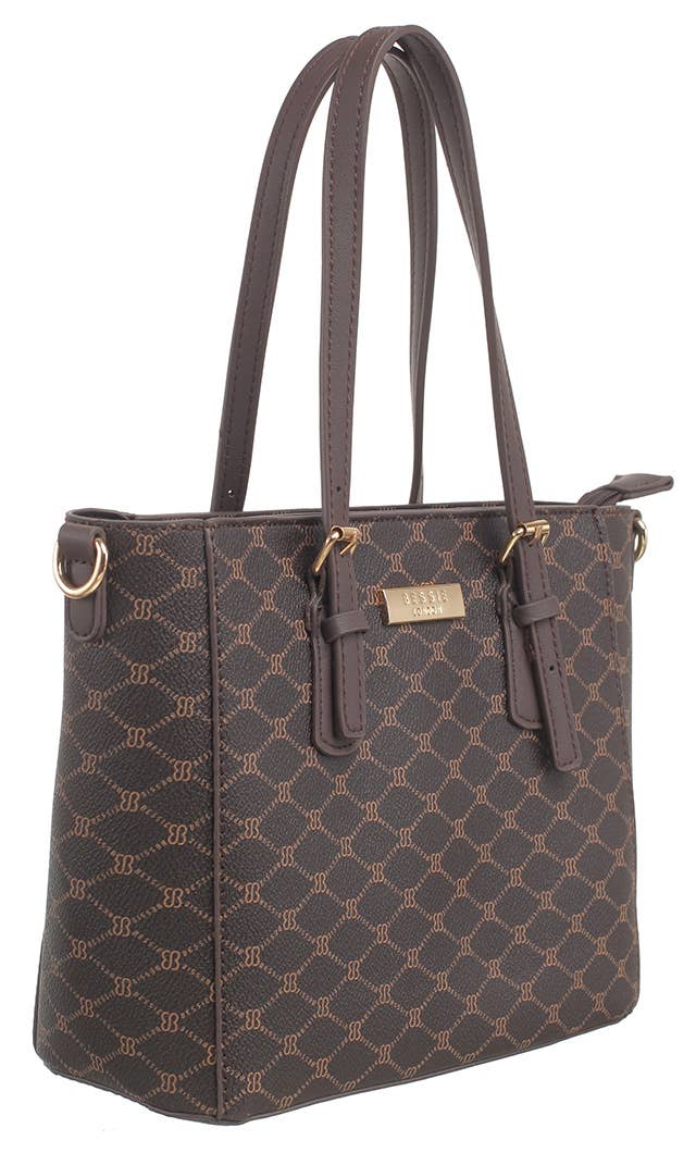 Bessie London - Wholesale Shoulder Bag - Women's - MONOGRAM 2 IN 1 SHOULDER BAG31