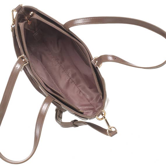 Bessie London - Wholesale Shoulder Bag - Women's - EVERYDAY WEAVE BAGUETTE BAG8