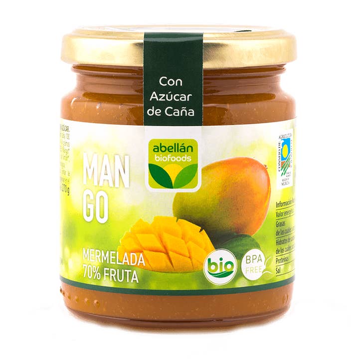 <br>Organic Mango Jam with Cane Sugar for wholesale by Abellán Biofoods