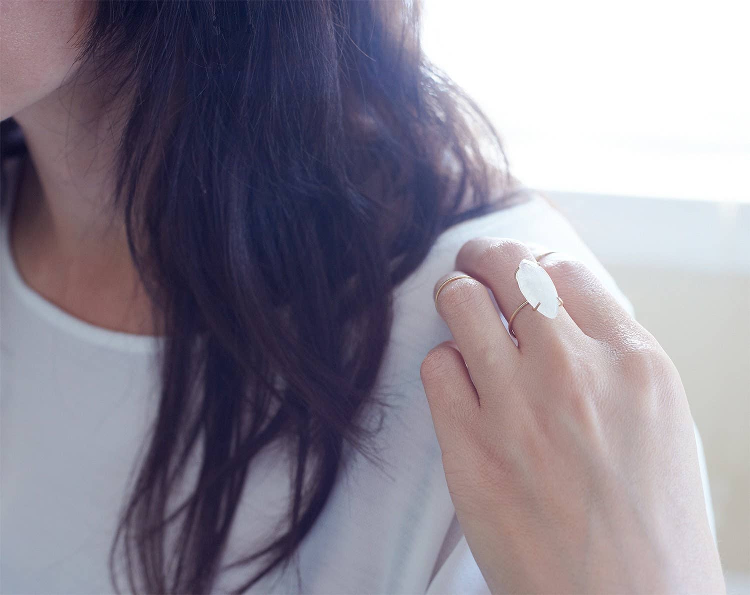 Friedasophie - Wholesale Single Stone/Solitaire Ring - Marquise Moonstone Gold Ring1