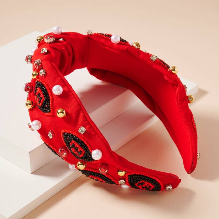 Frem - Wholesale Fashion Headband - Women's - Gameday Pearls and Seed Beads Headband19