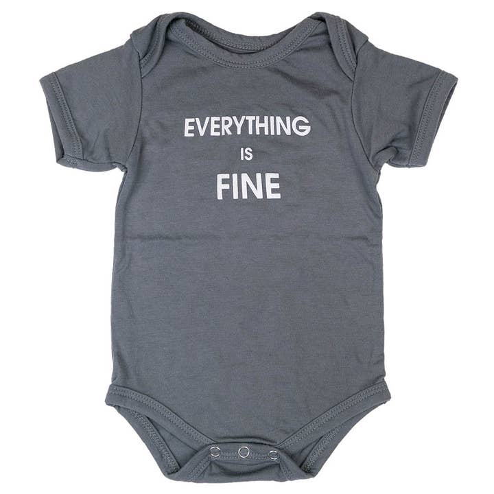Everything is Fine Onesie for wholesale by Chez Gagné