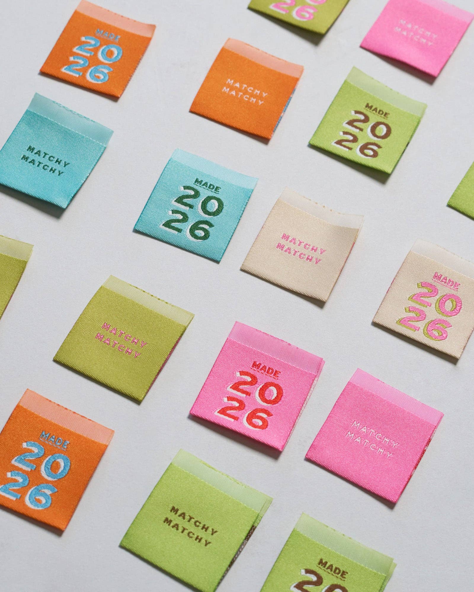 Matchy Matchy Sewing Club - Wholesale Craft Sewing Kit - 2026 Square Garment Labels3
