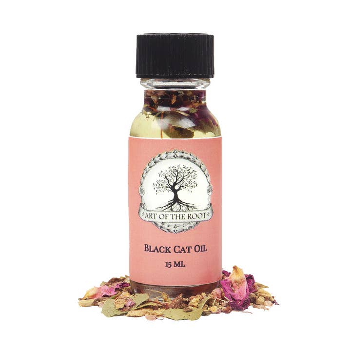 Art of the Root - Wholesale Meditation Supplies - Black Cat Oil | Luck & Protection