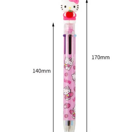 K-Wonderland - Wholesale Pen - Sanrio Characters 6 Color Ball Point Pencil- 0.7mm 1