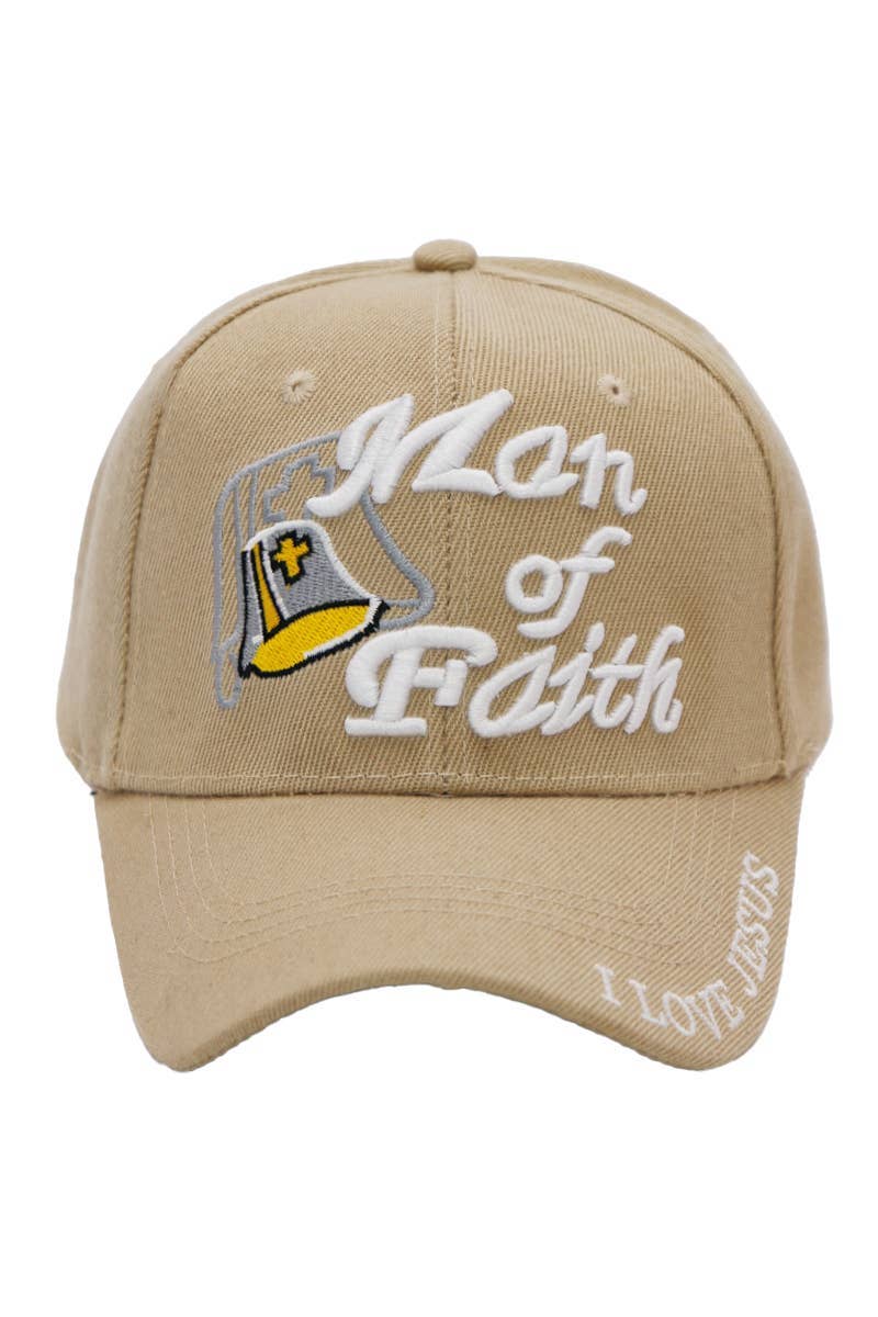 Cap Zone - Wholesale Baseball Cap - Unisex - Man Of Faith Acrylic Velcro Back Baseball Cap6
