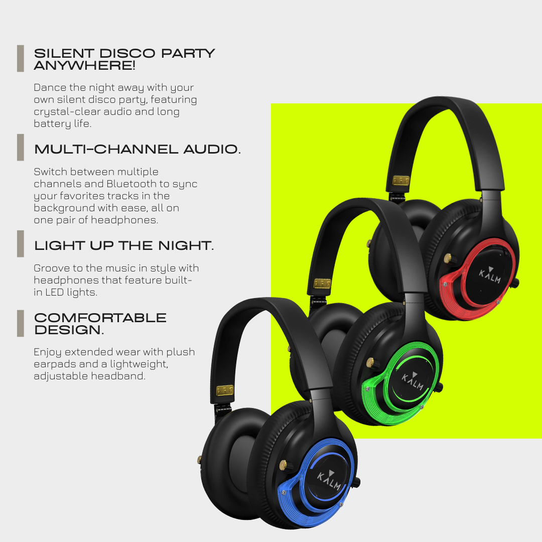 Kalm Yoga - Vendita all'ingrosso Cuffie - Silent Disco Silent Yoga Kalm Now® Cuffie HiFi7