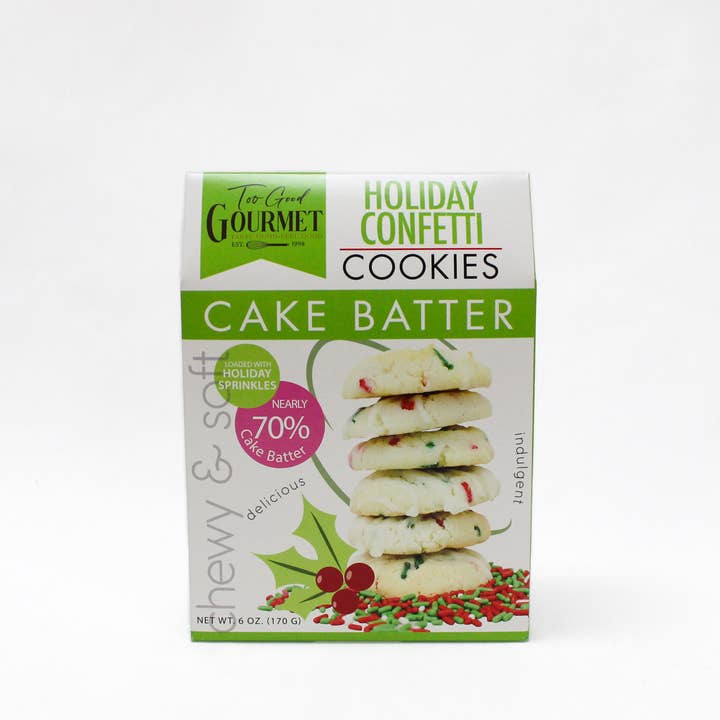 Too Good Gourmet - Wholesale Cookie - Holiday Cake Batter Cookies (6 oz)