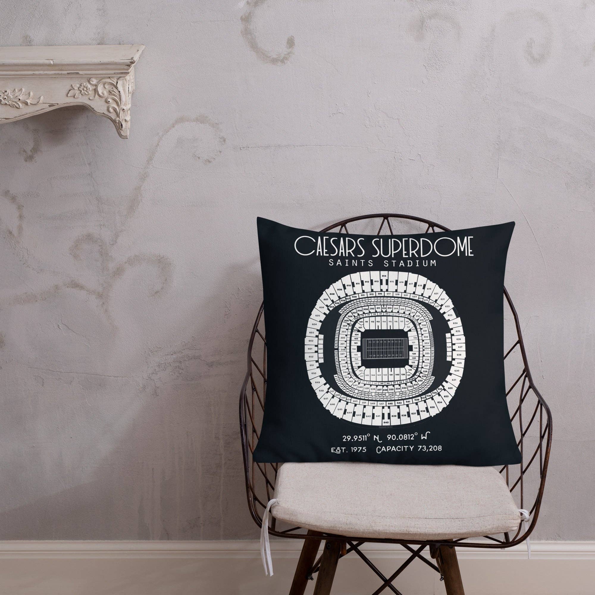 Stadium Prints by BTB - Wholesale Throw/Decorative Pillow - New Orleans Saints Football Stadium & City Pillows8