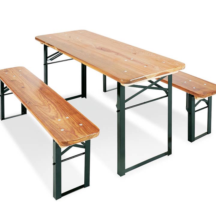 Set per festa bambini 'Sepp' con 3 pezzi: 2 panche e 1 tavolo per la vendita all'ingrosso da parte di Pinolino Kinderträume GmbH