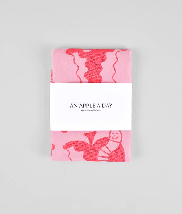 Wrap – wholesale Tea towel – An Apple A Day Cotton Tea Towel2