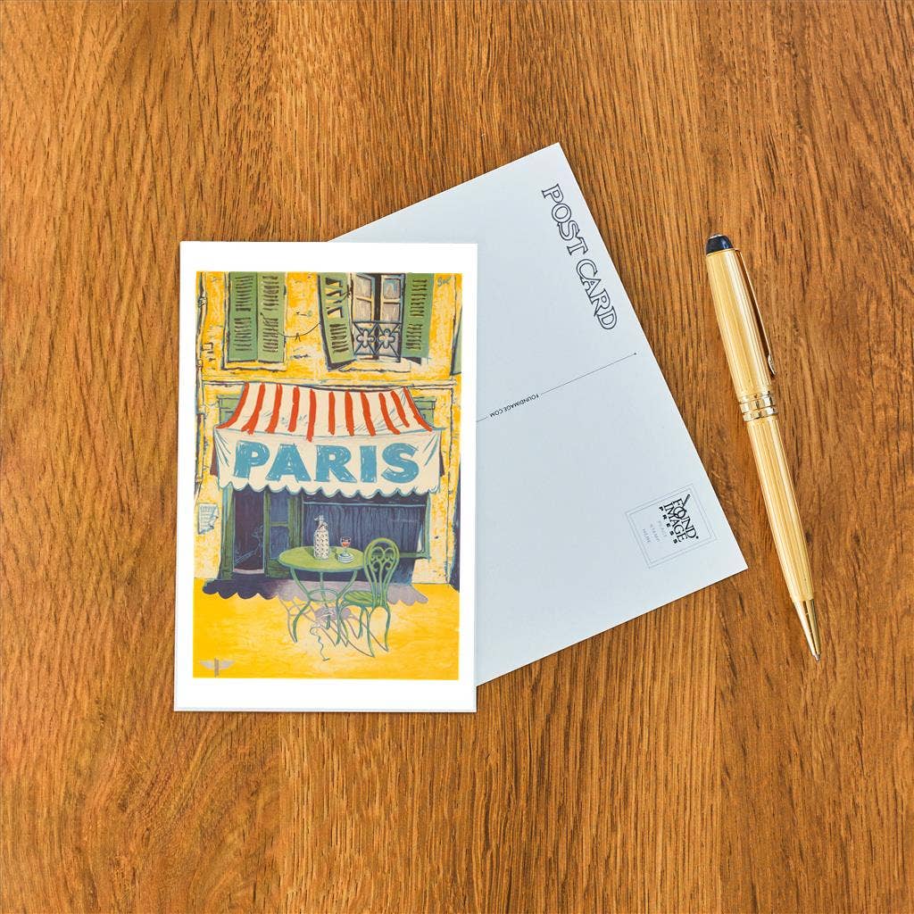 Found Image Press - Wholesale Postcard - Postcard PS-133 Outdoor Cafe, Paris, France1