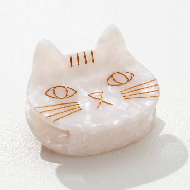 Assorted Saltwater Kitty Cat | Small Cat Face Claw Clip for wholesale on Faire5