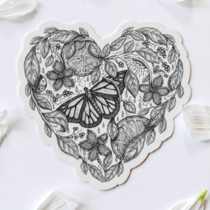 Flourish | Autocollant en vinyle pour la vente par Mackenzie Myrick Studio