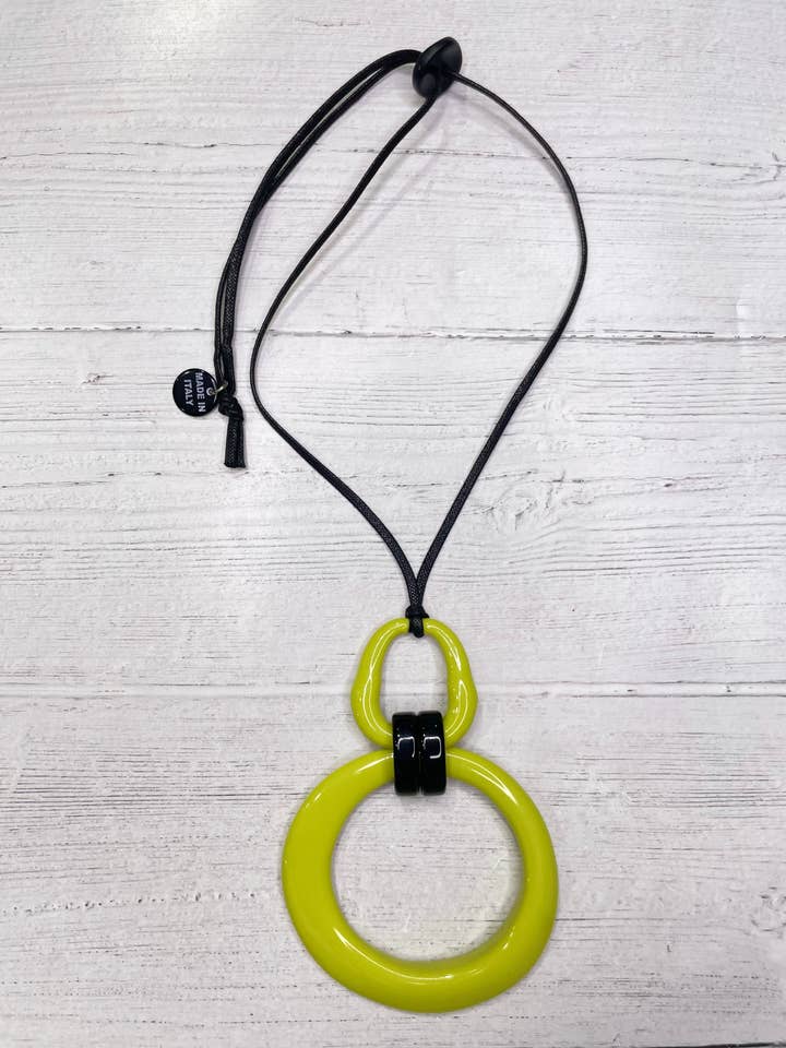 Alisha.D Lime Öppen ring Justerbart halsband för wholesale av LIOR / ALISHA D