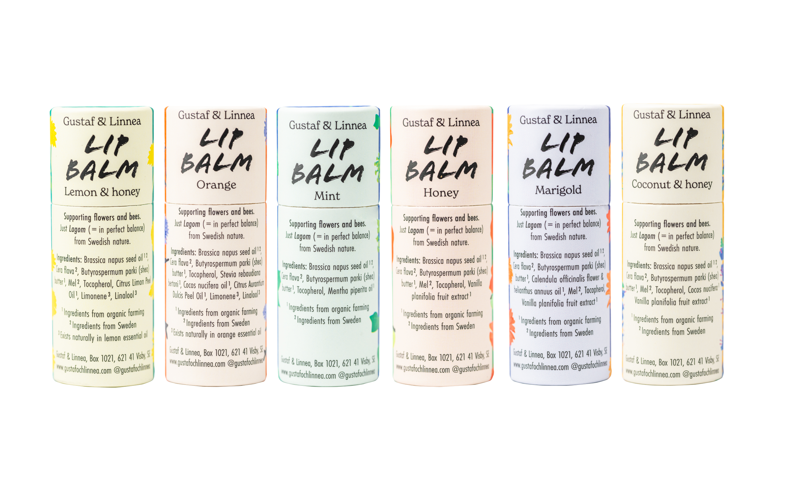 Gustaf och Linnea – wholesale Lip Balm – Läppbalsam - Apelsin - i pappersförpackning6