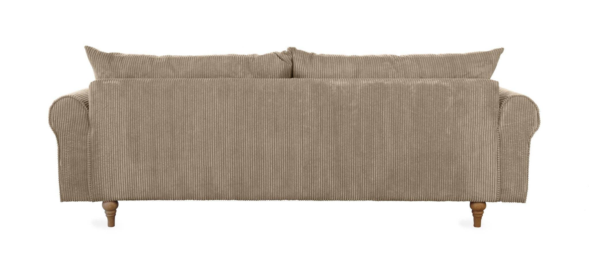 SCANDINAVIAN STORIES by MARTON - Wholesale Sofa - Turku 4-seater sofa/sofa bed Corduroy, Nougat, removable & washable covers16