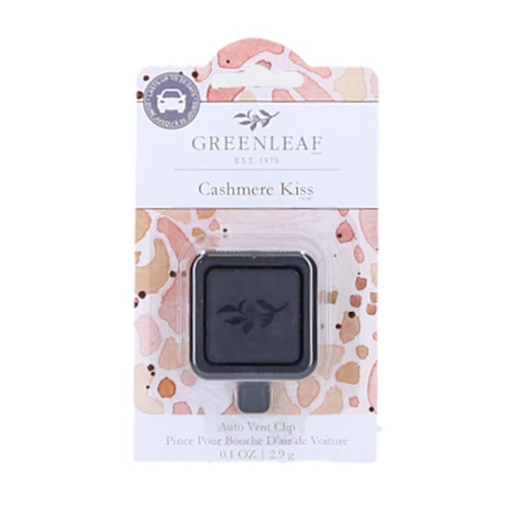Greenleaf Gifts - Wholesale Car Freshener - Unisex - Cashmere Kiss Auto Vent Clip 12 Pack