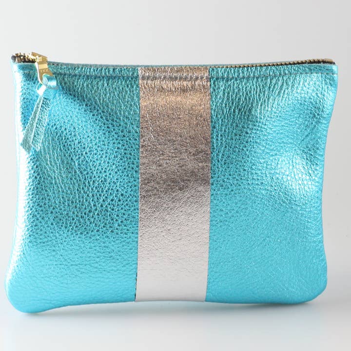 Zina Kao Exclusives - Wholesale Pouch - Women's - The Everyday Pouch: BRIGHT Metallic Stripes - 2 sizes! 8