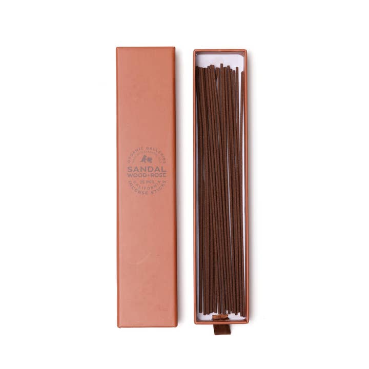 123 Farm - Wholesale Incense - Sandalwood + Rose Aromatherapy Incense Sticks – 25 Pcs Boxed1