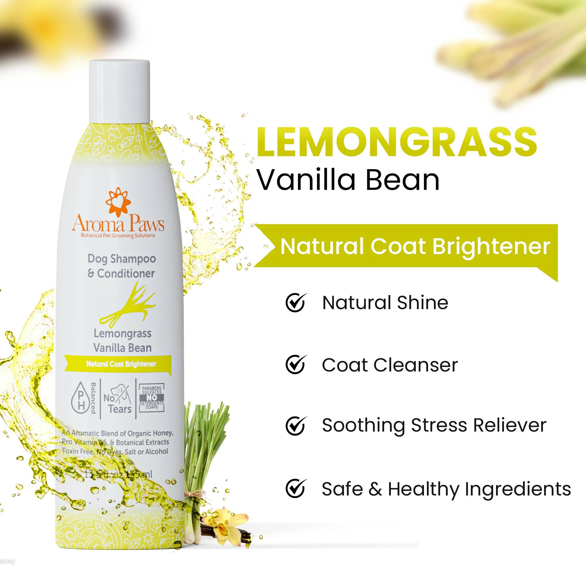 Aroma Paws - Vendita all'ingrosso Shampoo - Cani - 13,5 Oz Shampoo Citronella Vaniglia Fagiolo5