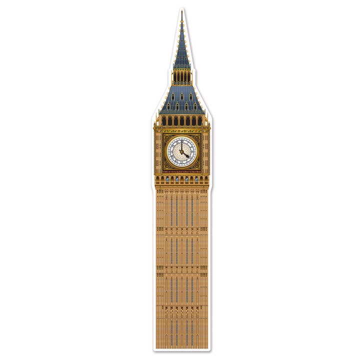 Beistle - Wholesale Decal - Party Decorations - Jointed Big Ben