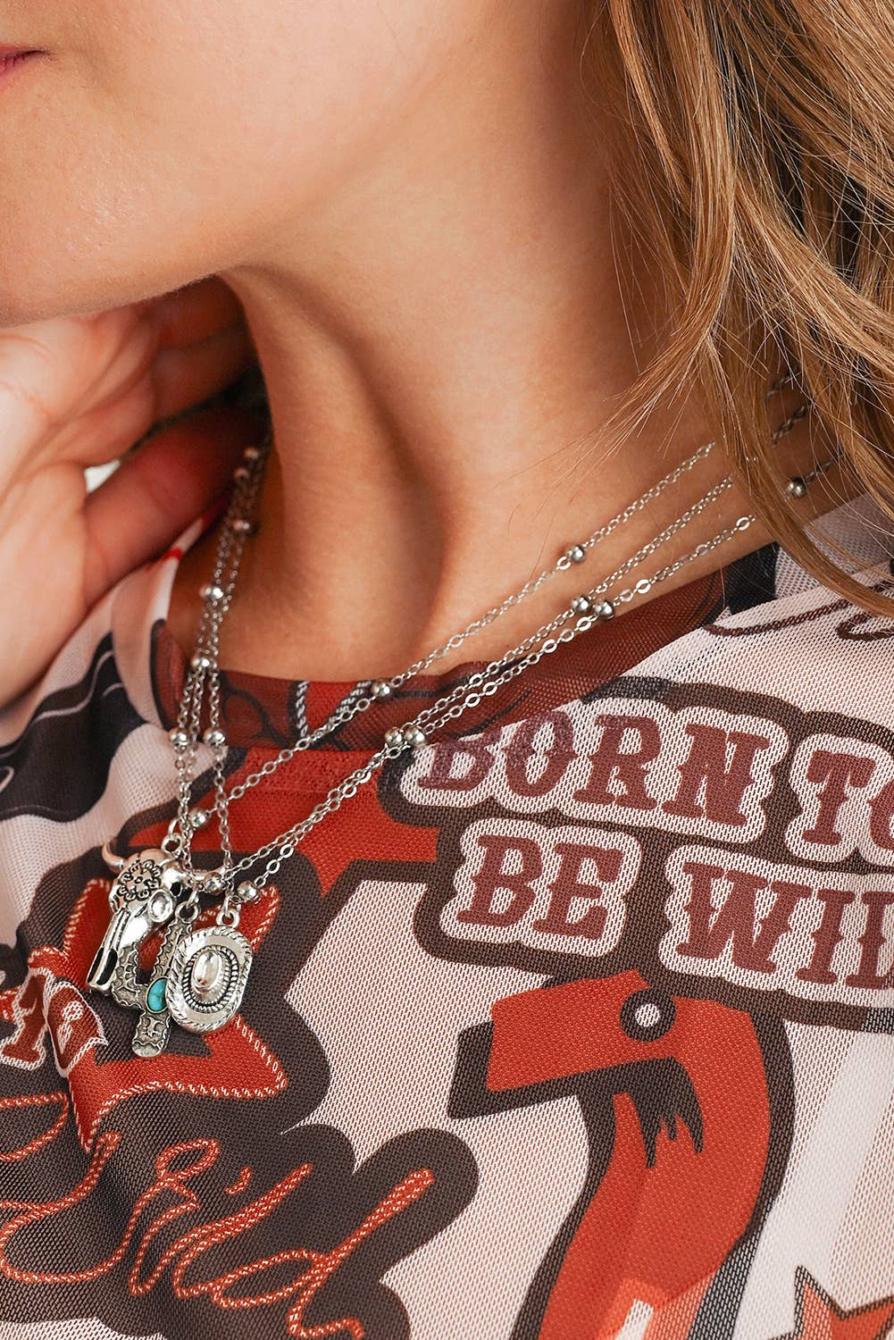 Comme indiqué Collier réglable avec pendentif cactus Western Steer en vente sur Faire1